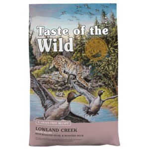 Taste of the Wild Grain-Free Lowland Creek Feline Recipe w/ Roasted Quail & Roasted Duck Dry Cat Food