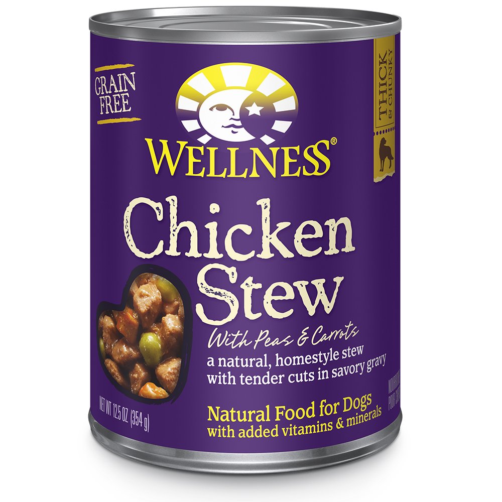 Wellness Complete Health Chicken Stew w/ Peas & Carrots In Savory Gravy Canned Dog Food - Image 3