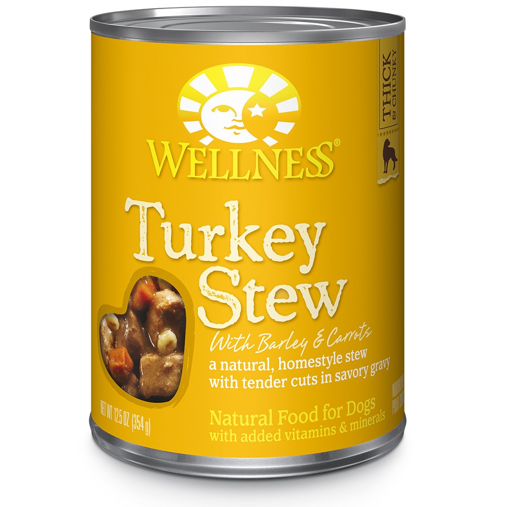 Wellness Complete Health Turkey Stew w/ Carrots & Barley In Savory Gravy Canned Dog Food - Image 3