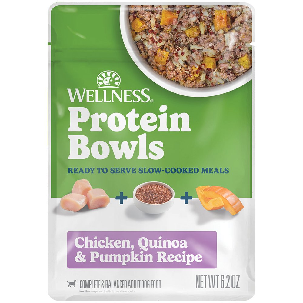 Wellness Protein Bowls Chicken, Quinoa & Pumpkin Recipe Adult Whole Meat Wet Dog Food