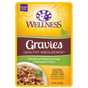 Wellness Gravies w/ Bits of Chicken & Turkey Smothered in Gravy Adult Wet Cat Food