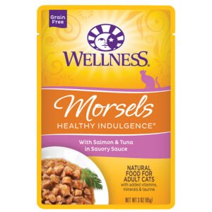 Wellness Morsels w/ Salmon & Tuna in Savory Sauce Adult Wet Cat Food