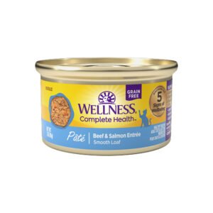 Wellness Complete Health Pate Beef & Salmon Entrée Canned Cat Food