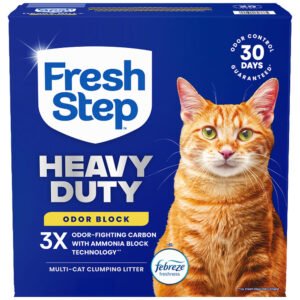 Fresh Step Heavy Duty Odor Block Febreze Freshness Multi-Cat Clumping Cat Litter