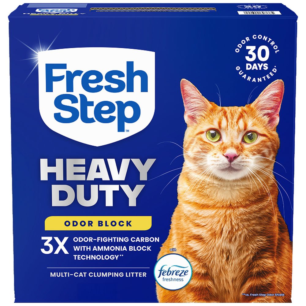 Fresh Step Heavy Duty Odor Block Febreze Freshness Multi-Cat Clumping Cat Litter