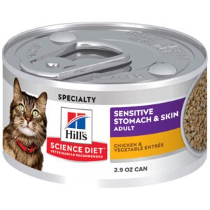 Hill's Science Diet Specialty Sensitive Stomach & Skin Chicken & Vegetable Entrée Adult Premium Canned Cat Food