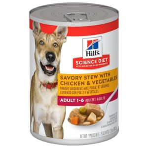 Hill's Science Diet Savory Stew w/ Chicken & Vegetables Adult 1-6 Premium Canned Dog Food