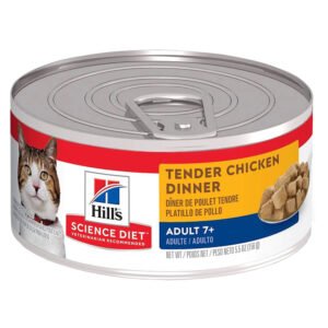 Hill's Science Diet Tender Chicken Dinner Adult 7+ Premium Canned Cat Food