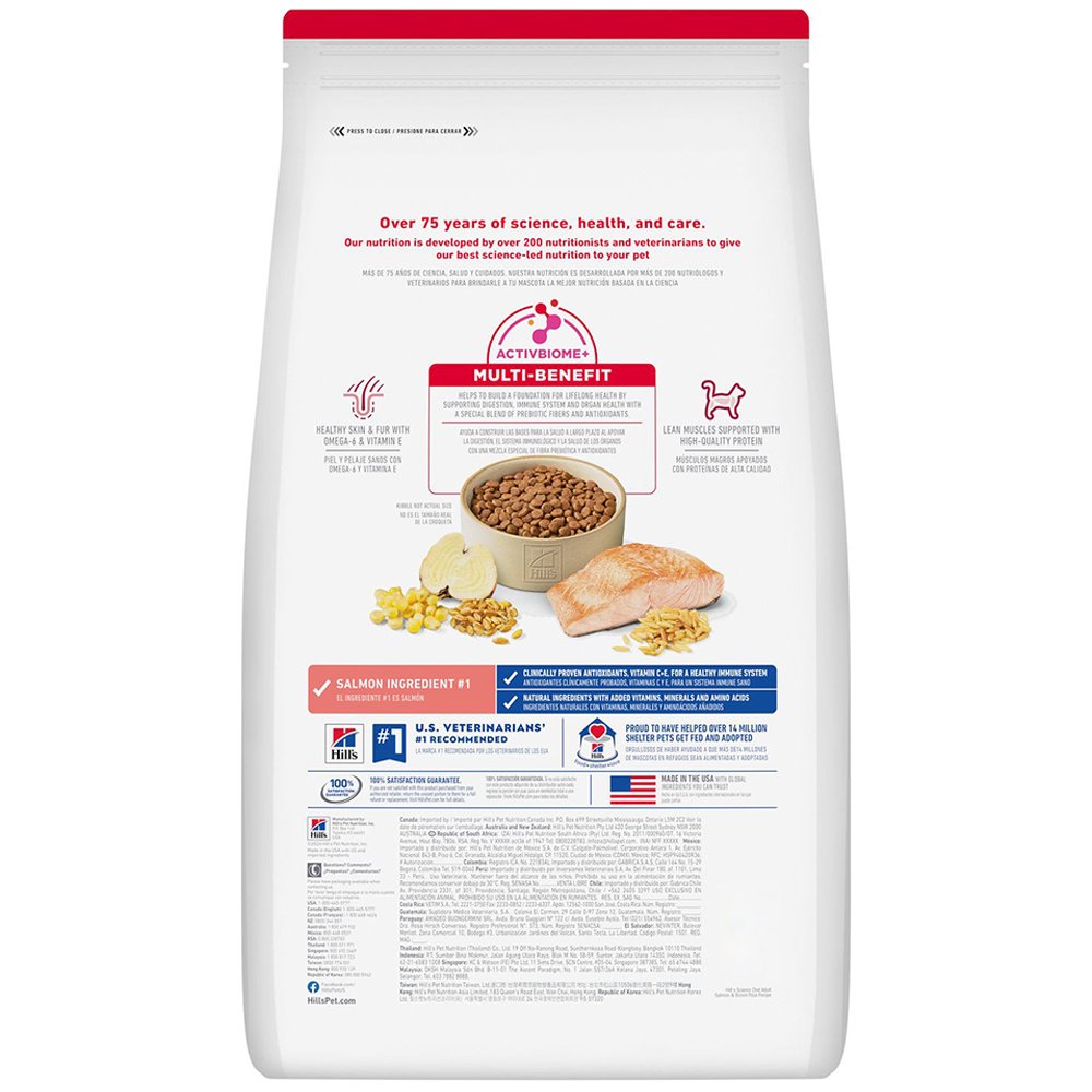 Hill's Science Diet Salmon & Brown Rice Recipe Adult 1-6 Premium Dry Cat Food - Image 2