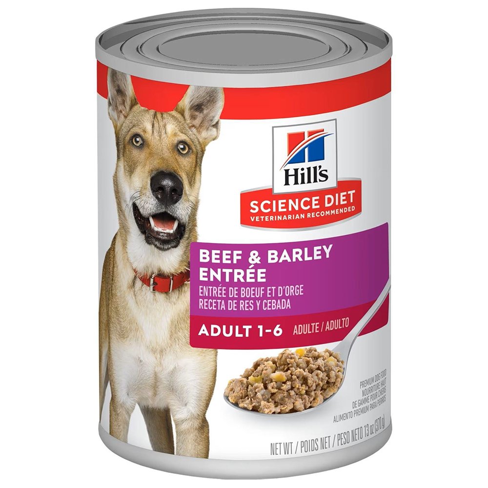 Hill's Science Diet Beef & Barley Entrée Adult 1-6 Premium Canned Dog Food