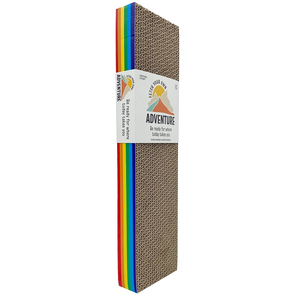 Fetch Your Own Adventure Rainbow Cat Scratcher Board