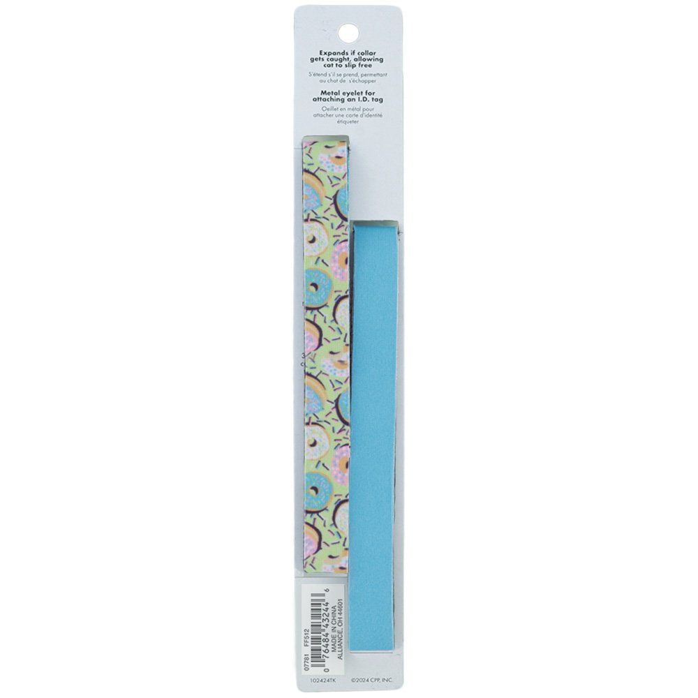Coastal ElastaCat Donuts & Blue Flex Fit Cat Safety Collar, 2-Pack - Image 3