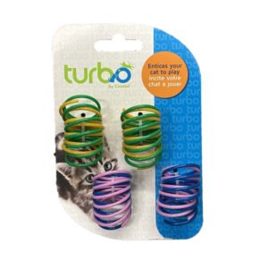 Turbo Plastic Coil Cat Toys, 8-Pack