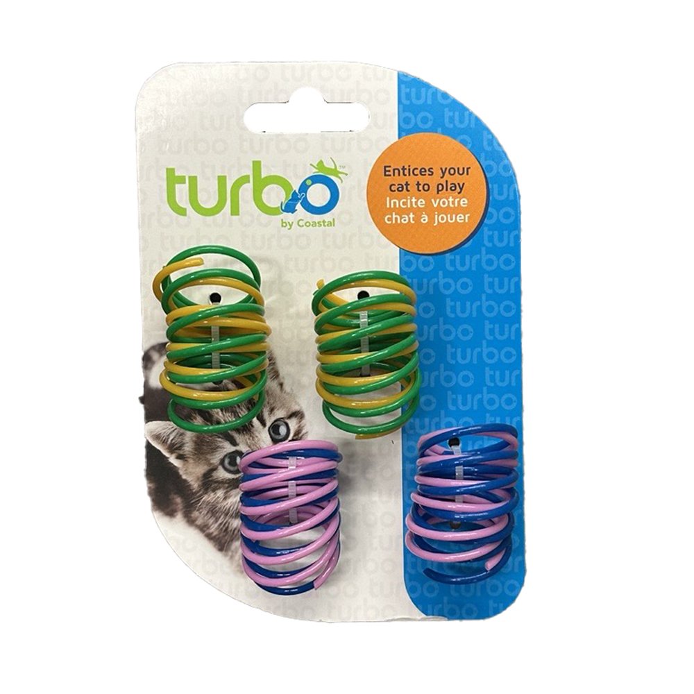 Turbo Plastic Coil Cat Toys, 8-Pack