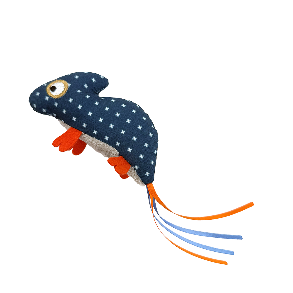 Fog City Pet Blue Lizard Catnip Cat Toy