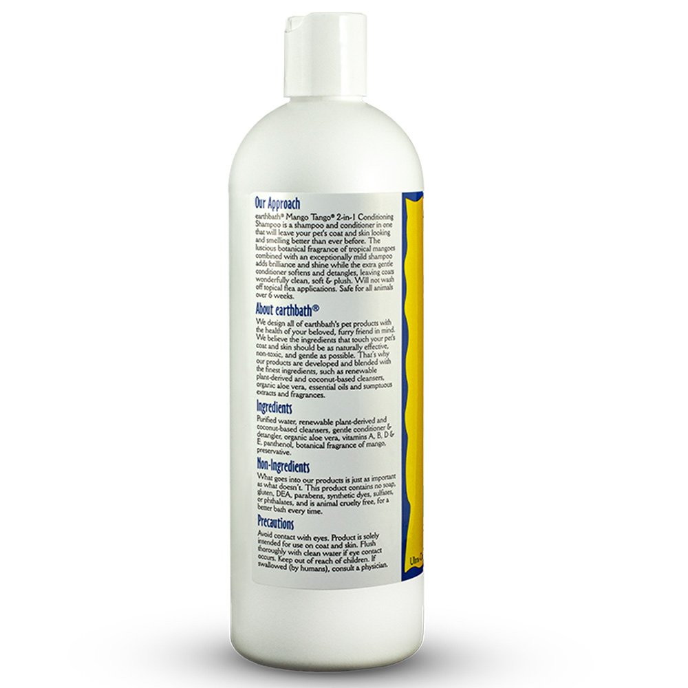 Earthbath 2-in-1 Mango Tango Conditioning Shampoo for Pets - Image 2