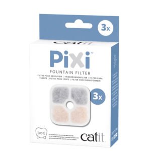 Catit PIXI Cat Water Fountain Filters, 3-Pack