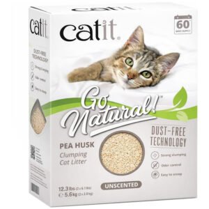Catit Go Natural! Unscented Pea Husk Clumping Cat Litter