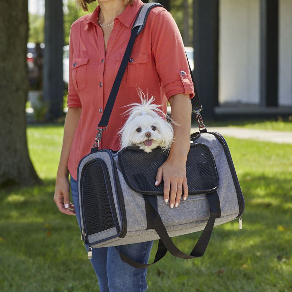 MidWest Duffy Expandable Gray Pet Carrier - Image 2