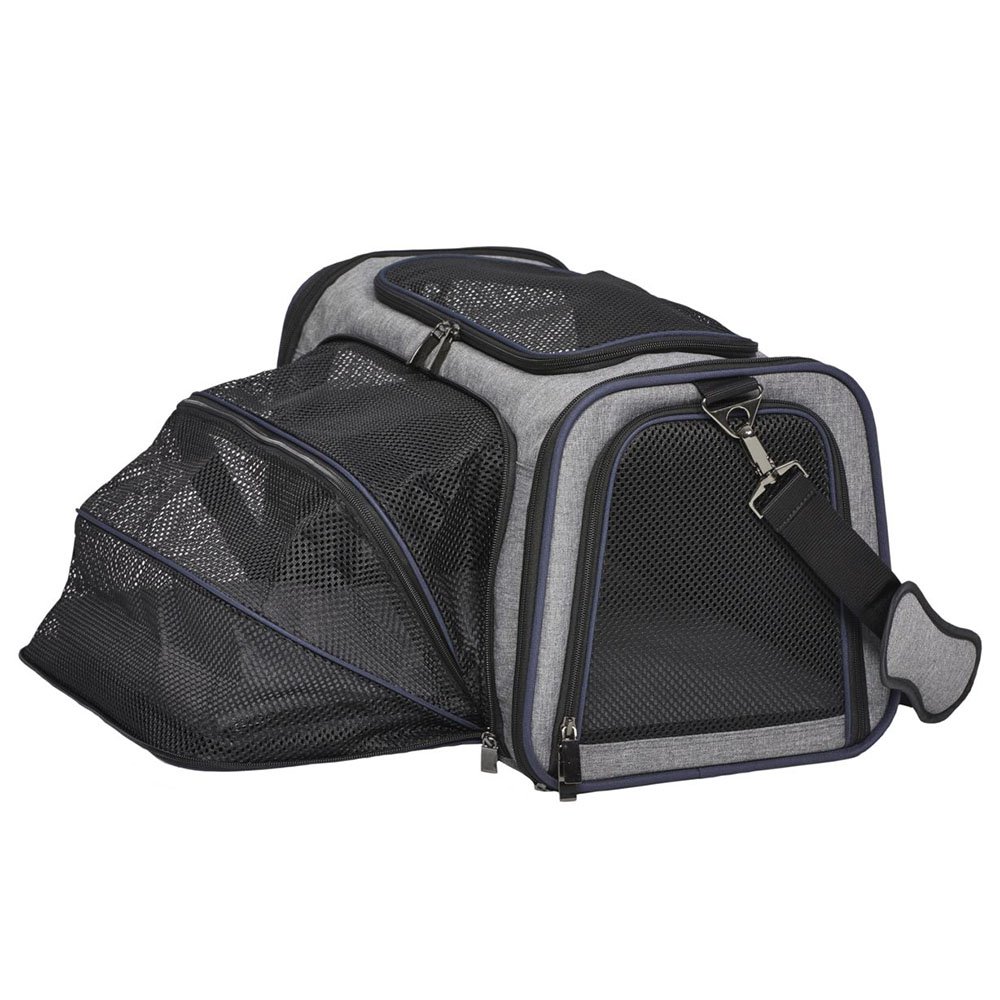 MidWest Duffy Expandable Gray Pet Carrier - Image 3