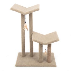 CatWare Needlebond Double Perch Cat Tree