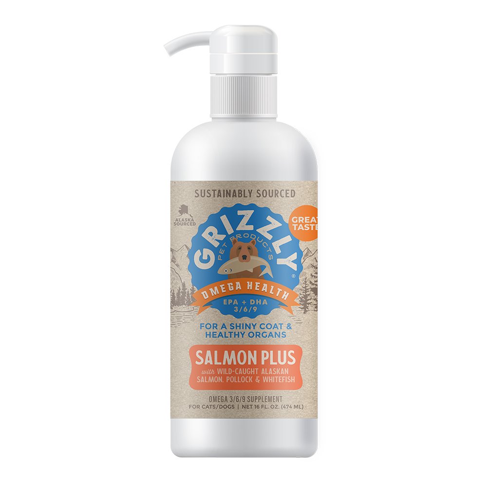 Grizzly Salmon Plus for Shiny Coat & Healthy Organs w/ Wild-Caught Alaskan Salmon, Pollock & Whitefish Dog & Cat Food Supplement - Image 2