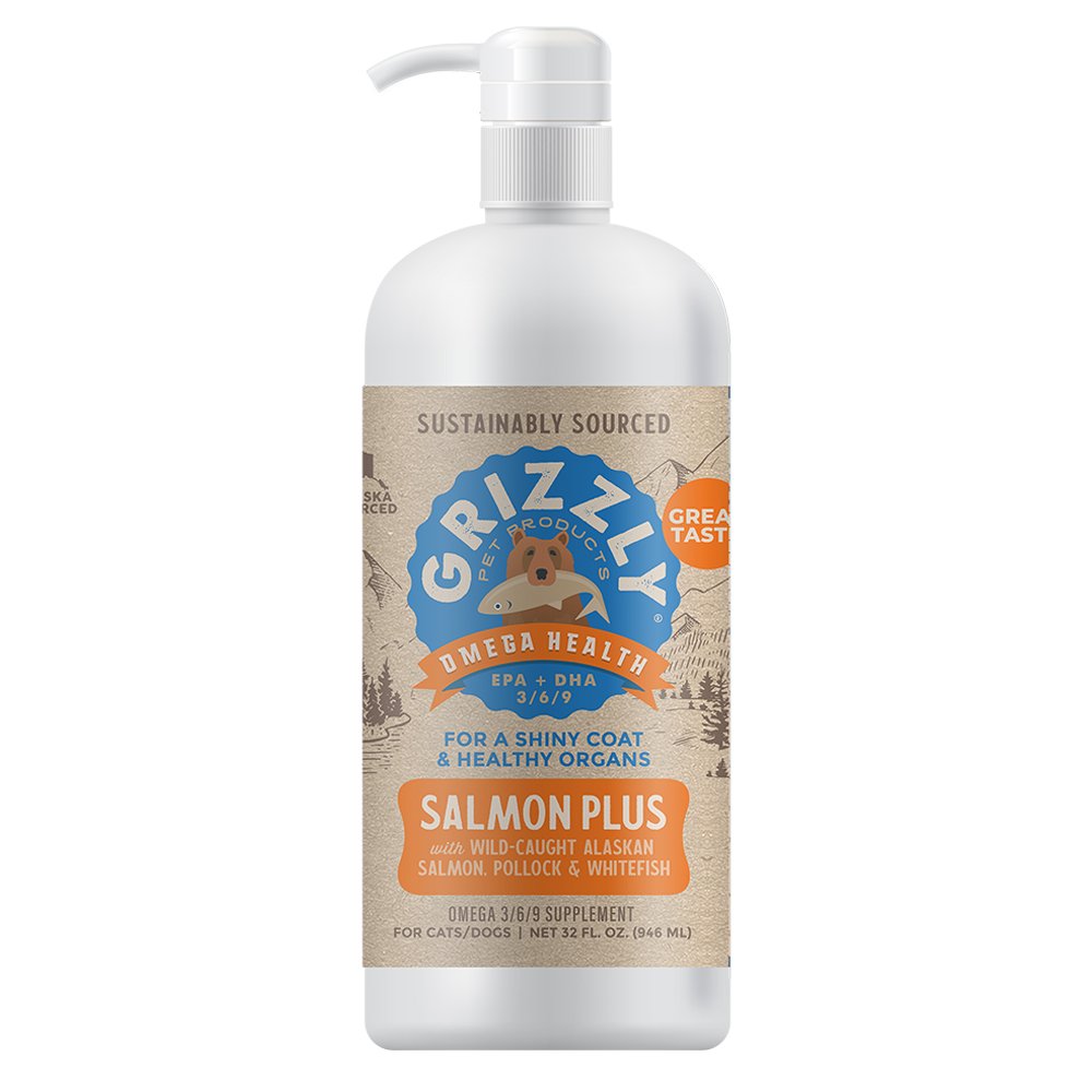 Grizzly Salmon Plus for Shiny Coat & Healthy Organs w/ Wild-Caught Alaskan Salmon, Pollock & Whitefish Dog & Cat Food Supplement - Image 3