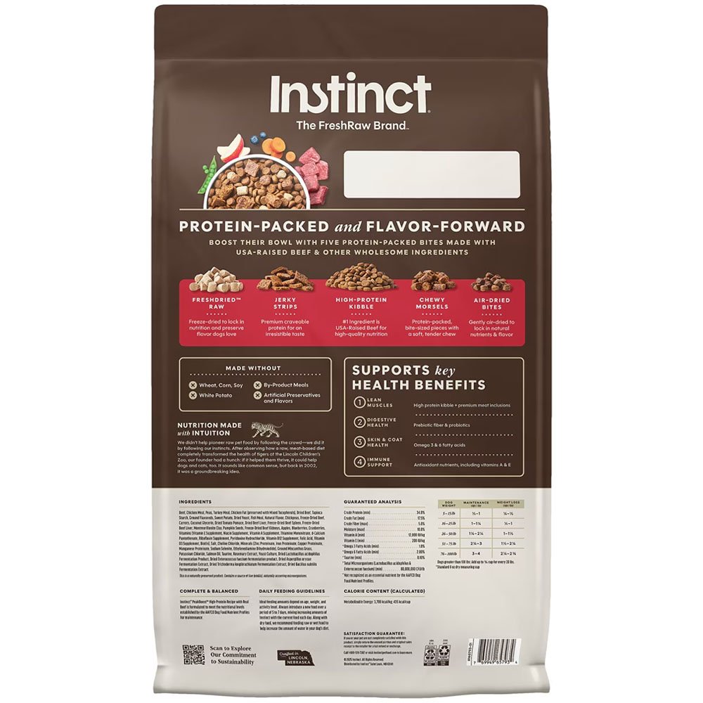 Instinct Grain-Free PeakBoost+ High-Protein Recipe w/ Real Beef Adult Dry Dog Food - Image 3