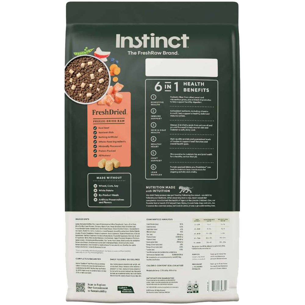 Instinct Grain-Free RawBoost+ High-Protein Recipe w/ Real Salmon Dry Dog Food - Image 3