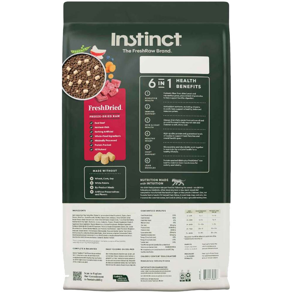 Instinct Grain-Free RawBoost+ High-Protein Recipe w/ Real Beef Dry Dog Food - Image 3