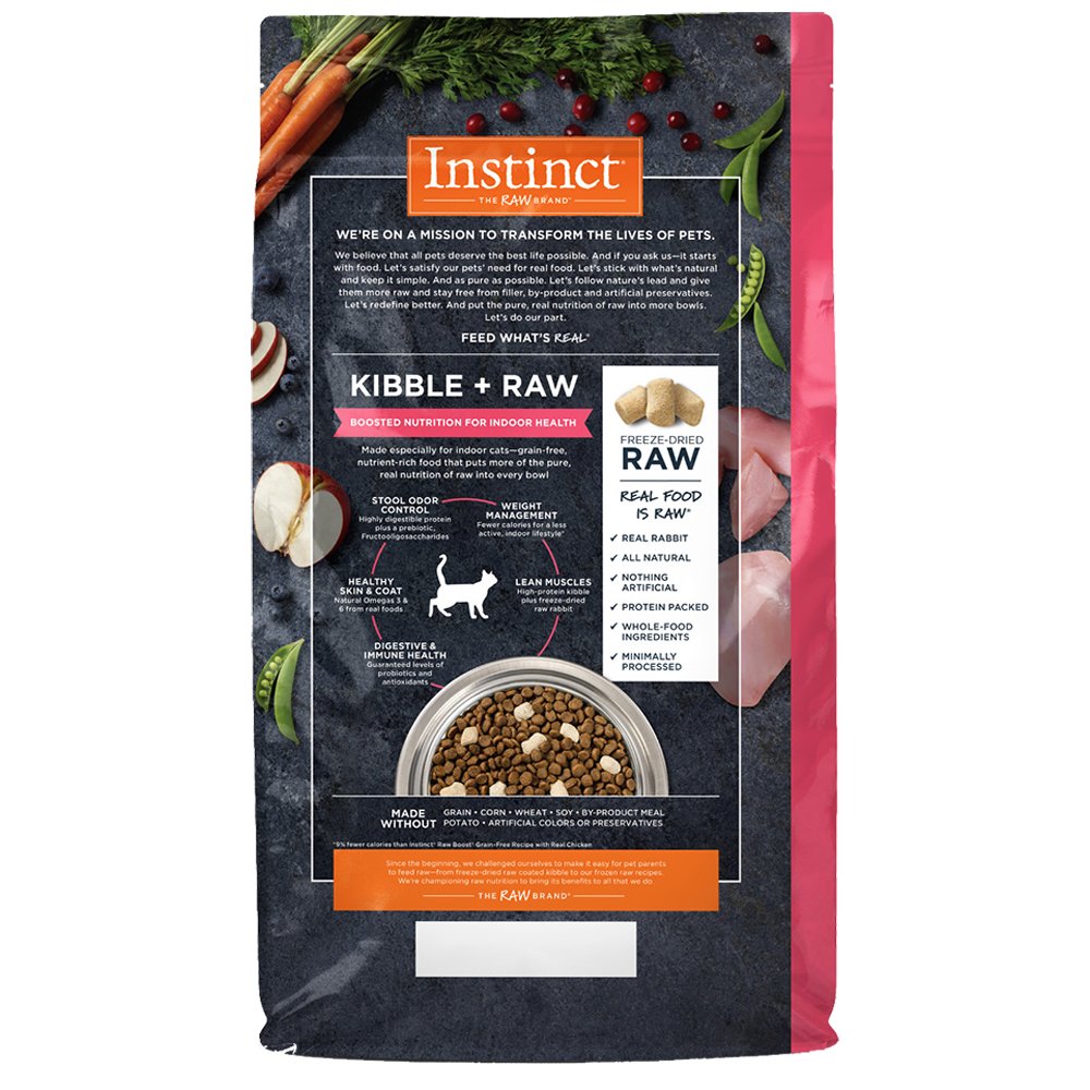 Instinct Raw Boost Grain-Free Recipe w/ Real Rabbit for Indoor Health Dry Cat Food - Image 2
