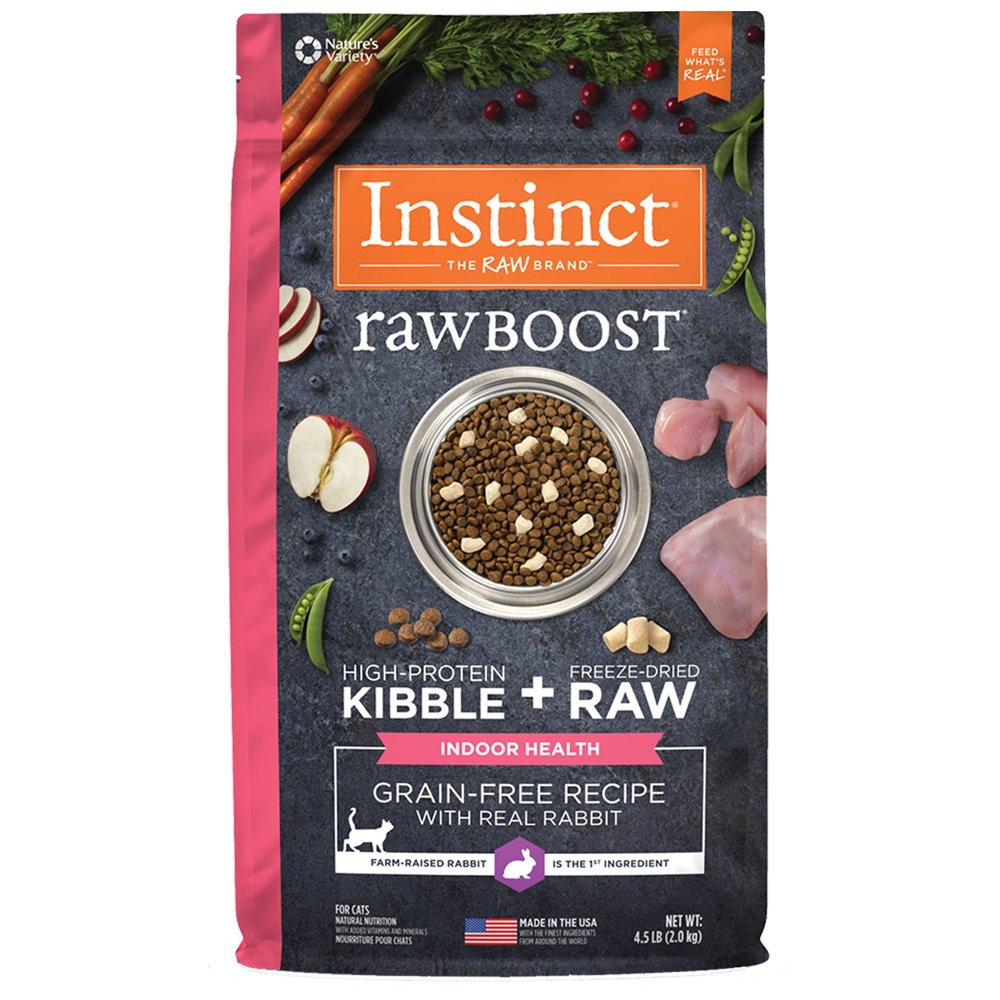 Instinct Raw Boost Grain-Free Recipe w/ Real Rabbit for Indoor Health Dry Cat Food