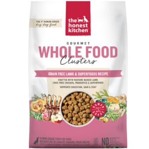 The Honest Kitchen Gourmet Whole Food Clusters Grain Free Lamb & Superfoods Recipe Dry Dog Food