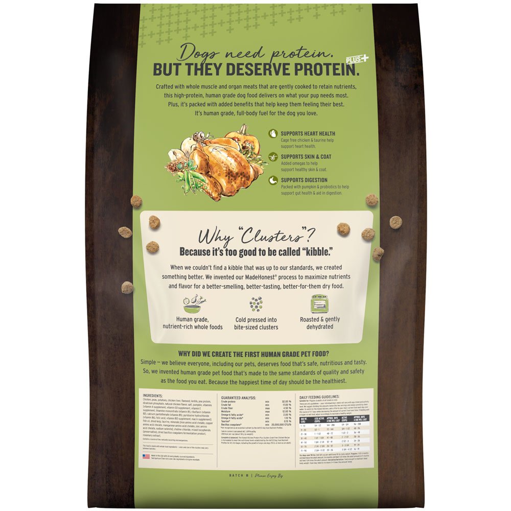 The Honest Kitchen Protein Plus+ Clusters Grain Free Chicken Recipe Dry Dog Food - Image 3