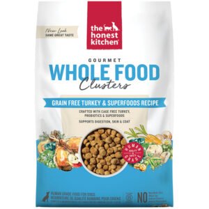 The Honest Kitchen Gourmet Whole Food Clusters Grain Free Turkey & Superfoods Recipe Dry Dog Food