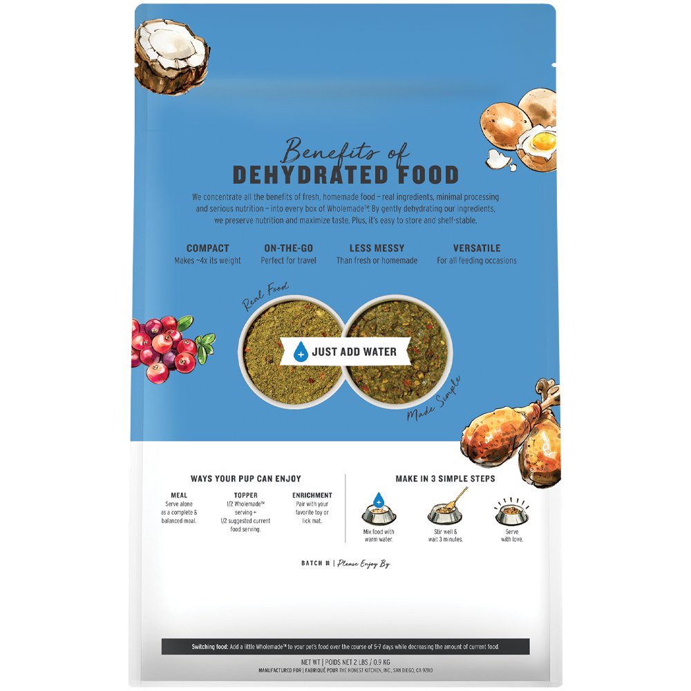 The Honest Kitchen WholeMade Grain Free Turkey Recipe Dehydrated Dog Food - Image 3