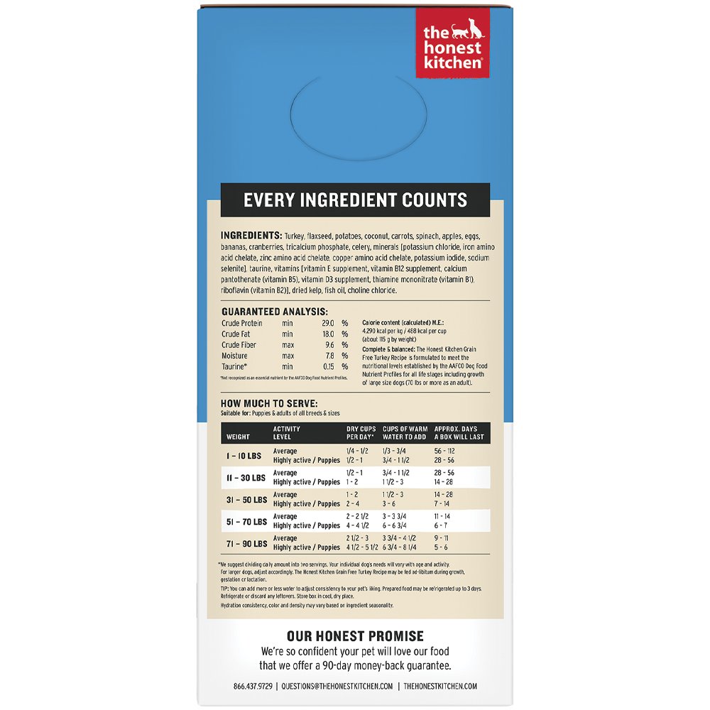The Honest Kitchen WholeMade Grain Free Turkey Recipe Dehydrated Dog Food - Image 5