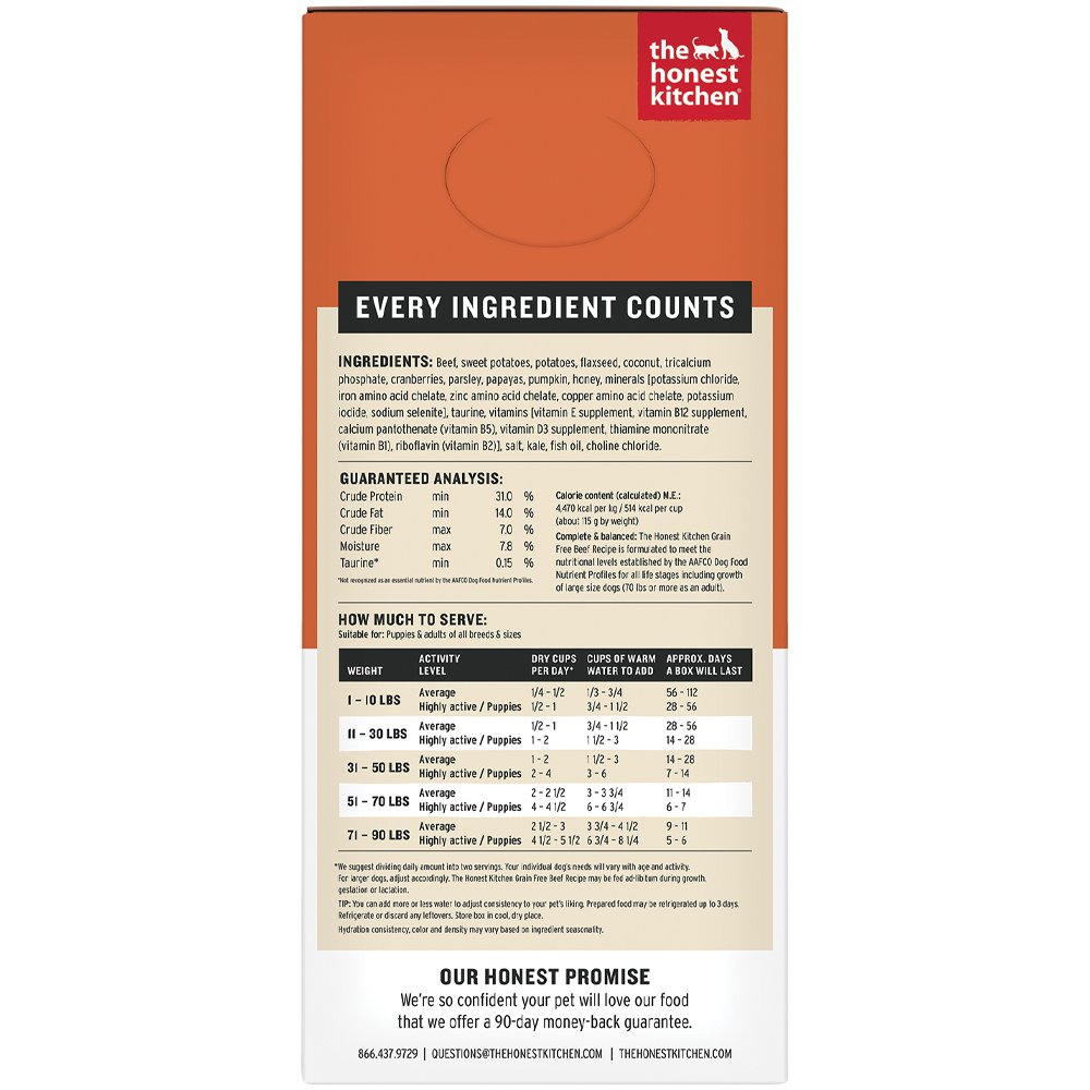 The Honest Kitchen WholeMade Grain Free Beef Recipe Dehydrated Dog Food - Image 5
