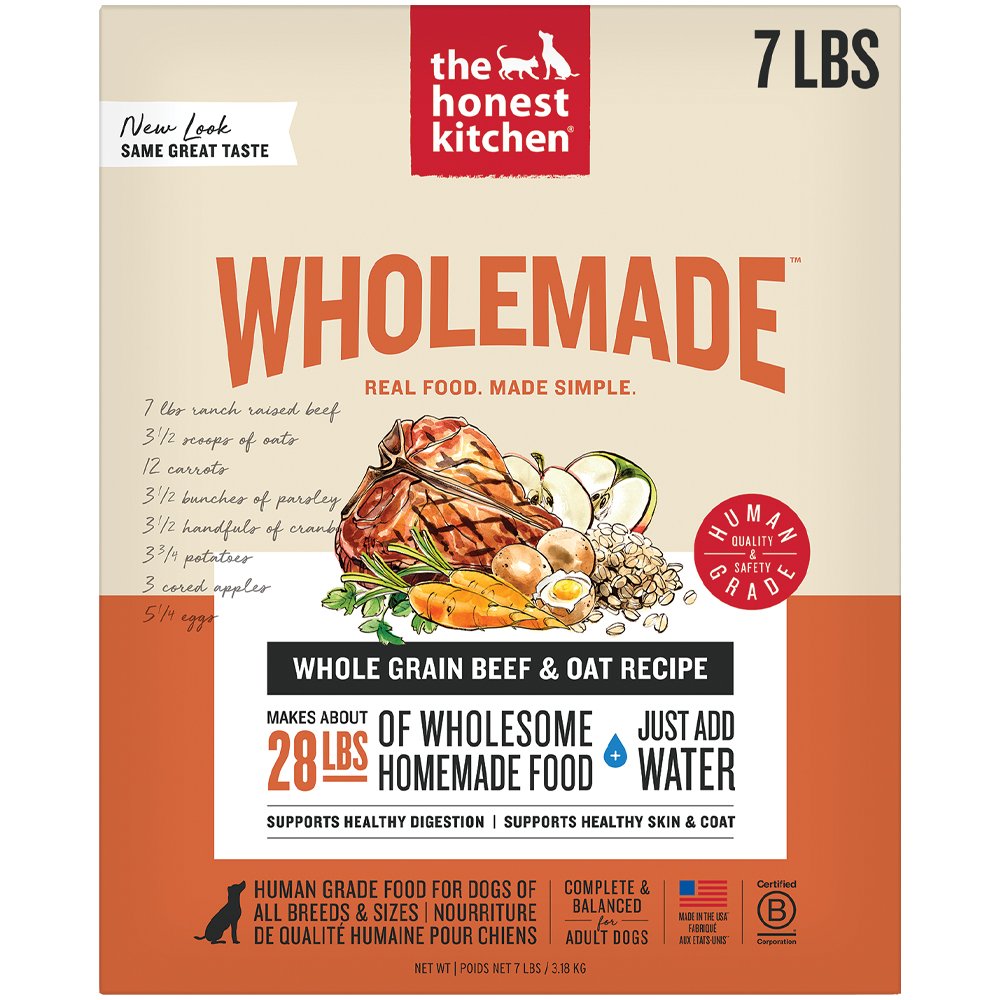 The Honest Kitchen WholeMade Whole Grain Beef & Oat Recipe Dehydrated Dog Food - Image 3