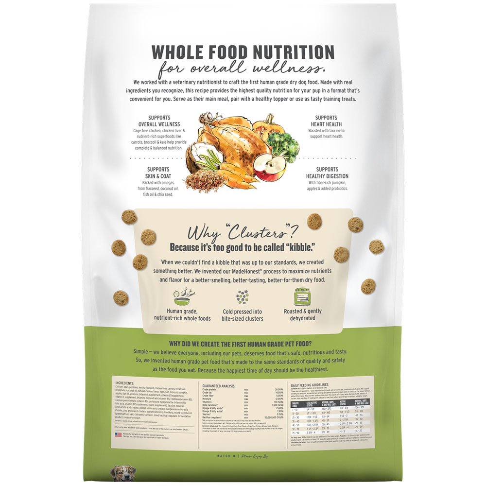 The Honest Kitchen Gourmet Whole Food Clusters Grain Free Chicken & Superfoods Recipe Dry Dog Food - Image 3
