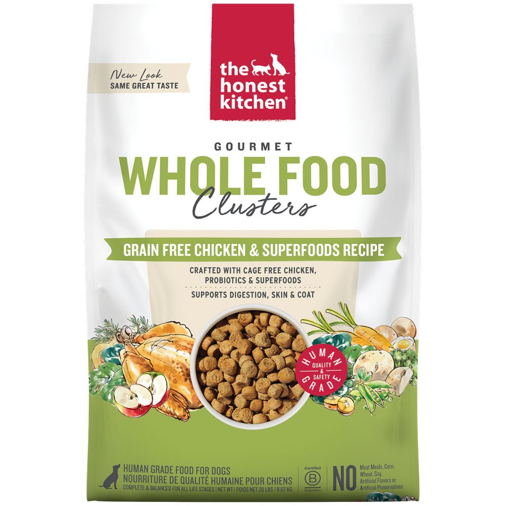 The Honest Kitchen Gourmet Whole Food Clusters Grain Free Chicken & Superfoods Recipe Dry Dog Food