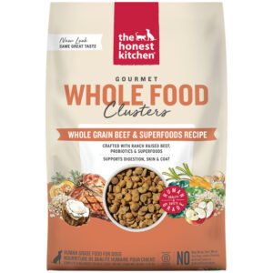 The Honest Kitchen Gourmet Whole Food Clusters Whole Grain Beef & Superfoods Recipe Dry Dog Food