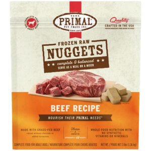 Primal Frozen Raw Nuggets Beef Recipe Adult Dog Food