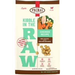 Primal Kibble In The Raw Chicken Recipe Kibble-Sized Bites Freeze-Dried Raw Dog Food