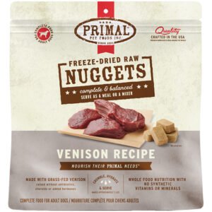 Primal Freeze-Dried Raw Nuggets Venison Recipe Adult Dog Food
