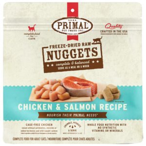 Primal Freeze-Dried Raw Nuggets Chicken & Salmon Recipe Adult Cat Food