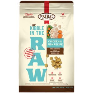 Primal Kibble In The Raw Chicken & Fish Recipe Kibble-Sized Bites Freeze-Dried Raw Cat Food