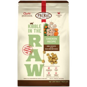 Primal Kibble In The Raw Chicken Recipe Kibble-Sized Bites Freeze-Dried Raw Cat Food