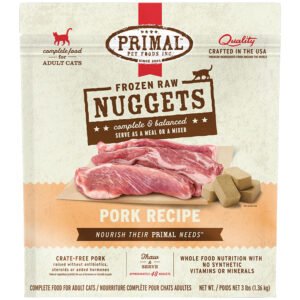 Primal Raw Frozen Feline Nuggets Pork Formula Cat Food