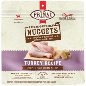 Primal Freeze-Dried Raw Nuggets Turkey Recipe Adult Cat Food